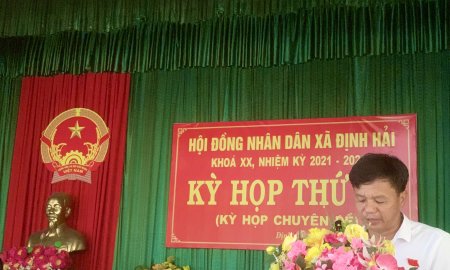 HĐND xã Định Hải tổ chức kỳ họp lần thứ 10, Kỳ họp chuyên đề