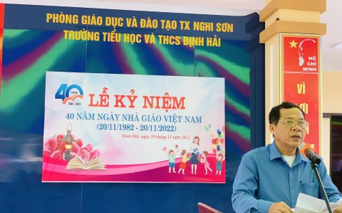 Các trường trên địa bàn Xã Định Hải long trọng tổ chức kỷ niệm 40 năm ngày Nhà giáo Việt Nam 20/11